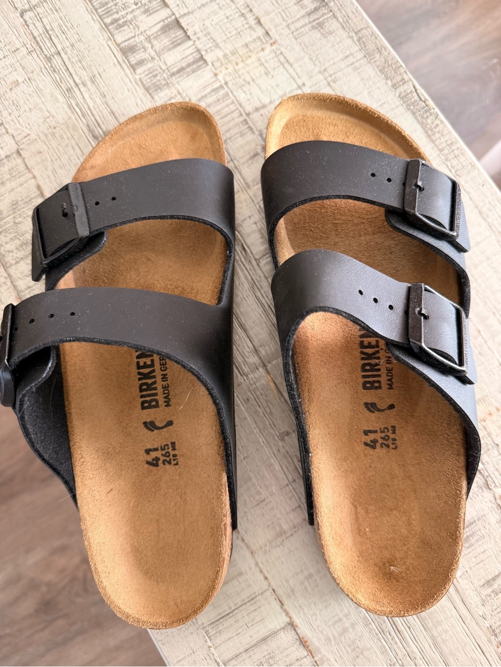 Black Birkenstocks . Brand new never worn.